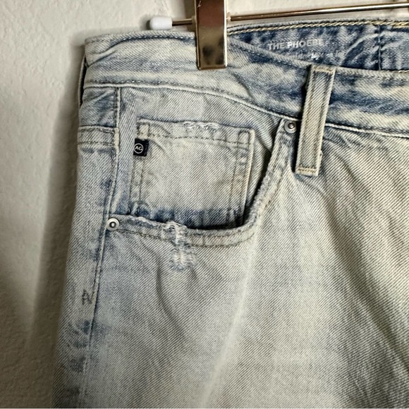 AG Adriano Goldschmied VintageWide Straight Leg Jeans Stone Wash Distressed‎ - Picture 6 of 7